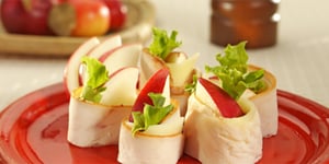 Photo de la Recette: Roulades de Dinde Fumée au Fromage et aux Pommes