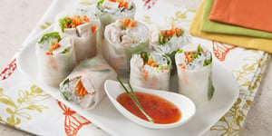 Photo de la Recette: Rouleaux de Printemps Thaïlandais au Dindon