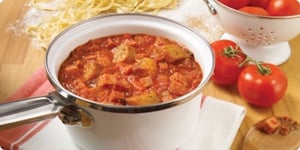 Photo de la Recette: SAUCE AU PEPPERONI ET SAUCISSE ITALIENNE