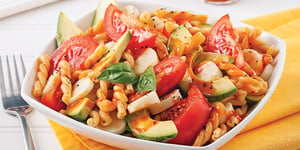 Photo de la Recette: Salade de Pâtes aux Tomates, Avocat et Coeurs de Palmier