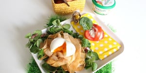 Photo de la Recette: Salade façon Nid de Pâques et son Petit Panier Boursin®