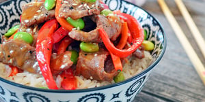 Photo de la Recette: Sauté de Boeuf aux Sésame et Légumes