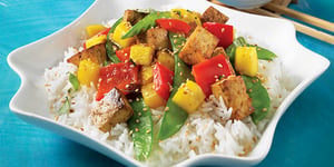 Sauté de Tofu à la Mangue et au Basilic