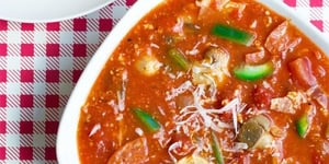 Soupe à Saveur de Pizza