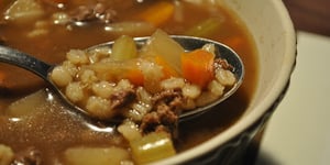 Photo de la Recette: Soupe à l'Orge et au Boeuf