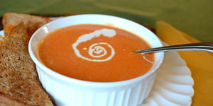 Photo de la Recette: Soupe Crémeuse aux Tomates Rôties