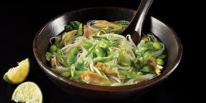 Photo de la Recette: Soupe Tonkinoise au Poulet et aux Edamames