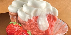 Photo de la Recette: Strawberry Cheesecake Cupcakes