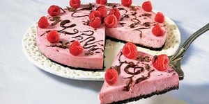 Photo de la Recette: Tarte Choco-Framboises au Fromage de Chèvre
