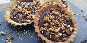 Photo de la Recette: Tarte Chocolat Caramel et Noix de Pécan Caramélisées