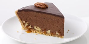 Photo de la Recette: Tarte au Caramel, au Chocolat et aux Pacanes