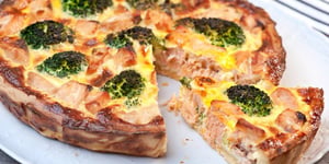 Tarte au Saumon et aux Brocolis