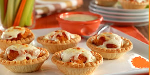 Photo de la Recette: Tartelettes aux Pépites de Poulet Buffalo