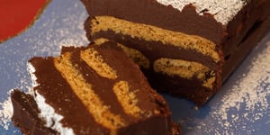 Photo de la Recette: Terrine de Chocolat Noir au Spéculoos