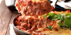 Photo de la Recette: UN POT TOMATE CRÉMEUSE DE PÂTES AU POULET AU FOUR