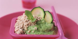 Photo de la Recette: Agneau et Purée de Courgette à la Menthe