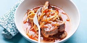 Agneau et Spaghettis Façon Risotto
