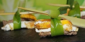 Photo de la Recette: AMUSE-BOUCHE À L’OMELETTE ET AU BOEUF ( recettes coréenne)