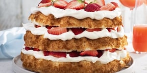 Gâteau des Anges et Fraises