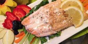 Photo de la Recette: Assiette de Saumon Ensoleillée
