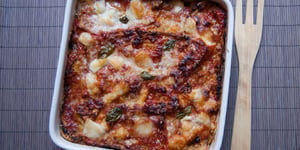 Photo de la Recette: AUBERGINES À LA PARMIGIANA