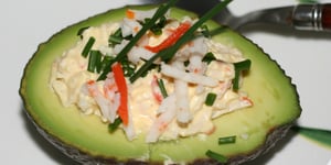 Photo de la Recette: Avocat Sauce Crabe