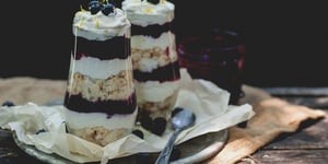 Photo de la Recette: Bagatelles aux Bleuets et à la Crème, en Portions Individuelles