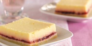 Photo de la Recette: Barres aux Framboises Citronnées