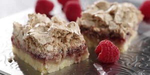 Photo de la Recette: Barres de Meringue aux Framboises