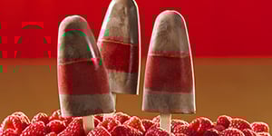 Photo de la Recette: Bâtonnets Glacés au Chocolat et à la Framboise
