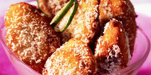 Photo de la Recette: Beignets de Banane à la Noix de Coco
