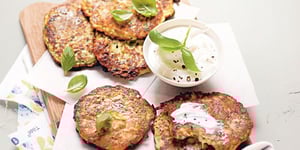 Beignets de Courgettes au Basilic à la Plancha