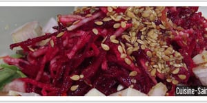 Photo de la Recette: Salade de Racines, Betteraves Crues et Navets Crus
