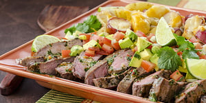 Photo de la Recette: Bifteck de Flanc Grillé à la Cubaine