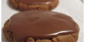 Biscuits au Beurre D'arachide Glacés au Chocolat