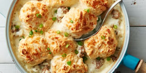 Biscuits au Cheddar et à la Saucisse