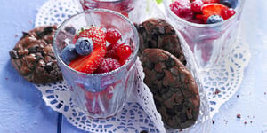 Photo de la Recette: Biscuits au Chocolat et Fruits Rouges