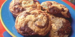 Photo de la Recette: Biscuits au Gruau Marbrés aux Brisures de Chocolat