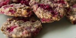 Photo de la Recette: Biscuits Moelleux à L'avoine, à la Framboise et au Sirop D'érable