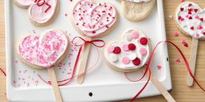 Biscuits Sucettes de la Saint-Valentin