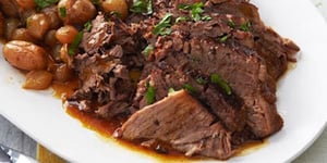 Photo de la Recette: Bœuf aux Légumes du Marché à la Mijoteuse