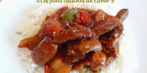 Photo de la Recette: Boeuf aux Poivrons (pepper steak)