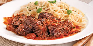 Boeuf Braisé au Vin Rouge et à L’érable