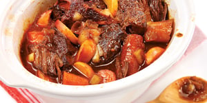 Photo de la Recette: Bœuf Braisé aux Pêches