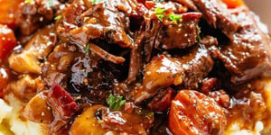 Bœuf Mijotés dans une Sauce au Vin Rouge