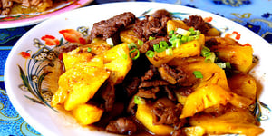 Photo de la Recette: Boeuf Sauté à L'ananas