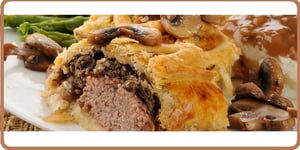 Photo de la Recette: Boeuf Wellington Sauce Forestière au Vin Rouge