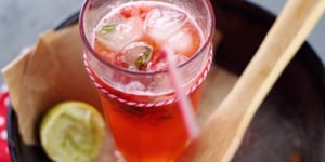 Boisson Pétillante Fraise / Basilic