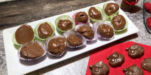 Photo de la Recette: Bonbons au Chocolat Pâte Vanille