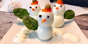 Bonhommes de Neige en Oeufs pour Noël